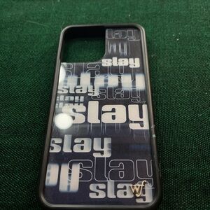 Black Phone Case with 'Slay' Design from wildflower
